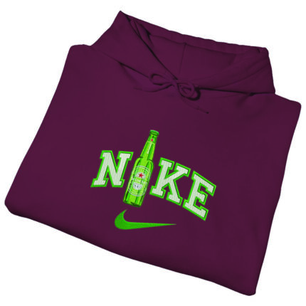 NIKE HEINEKEN - Dukserica s kapuljačom BORDO