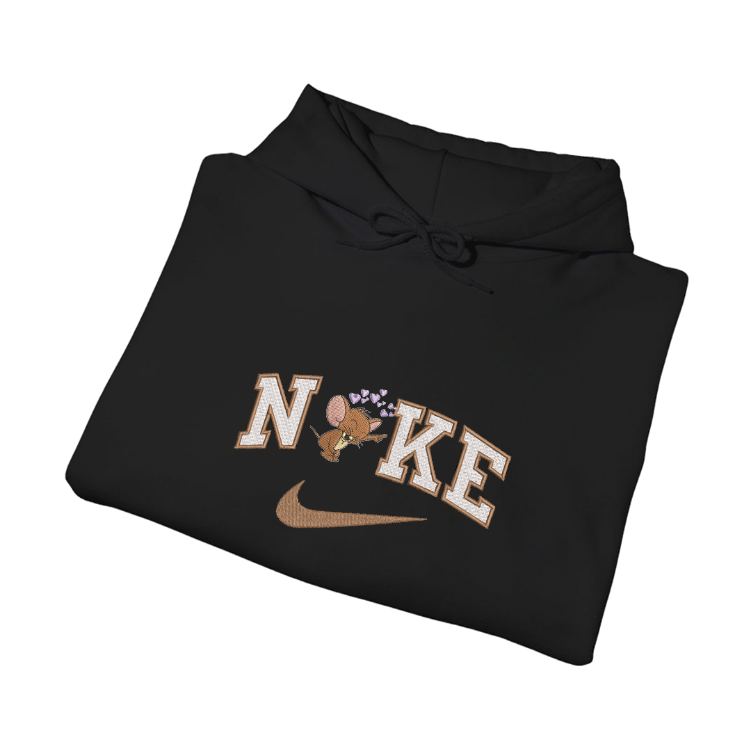 NIKE JERRY -Dukserica s kapuljačom - PASTEL CRNA