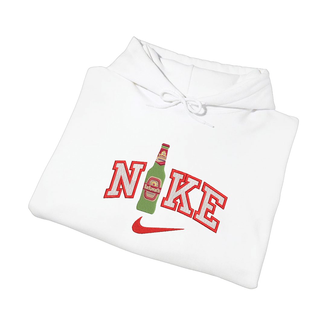 NIKE KARLOVAČKO -Dukserica s kapuljačom - BIJELA