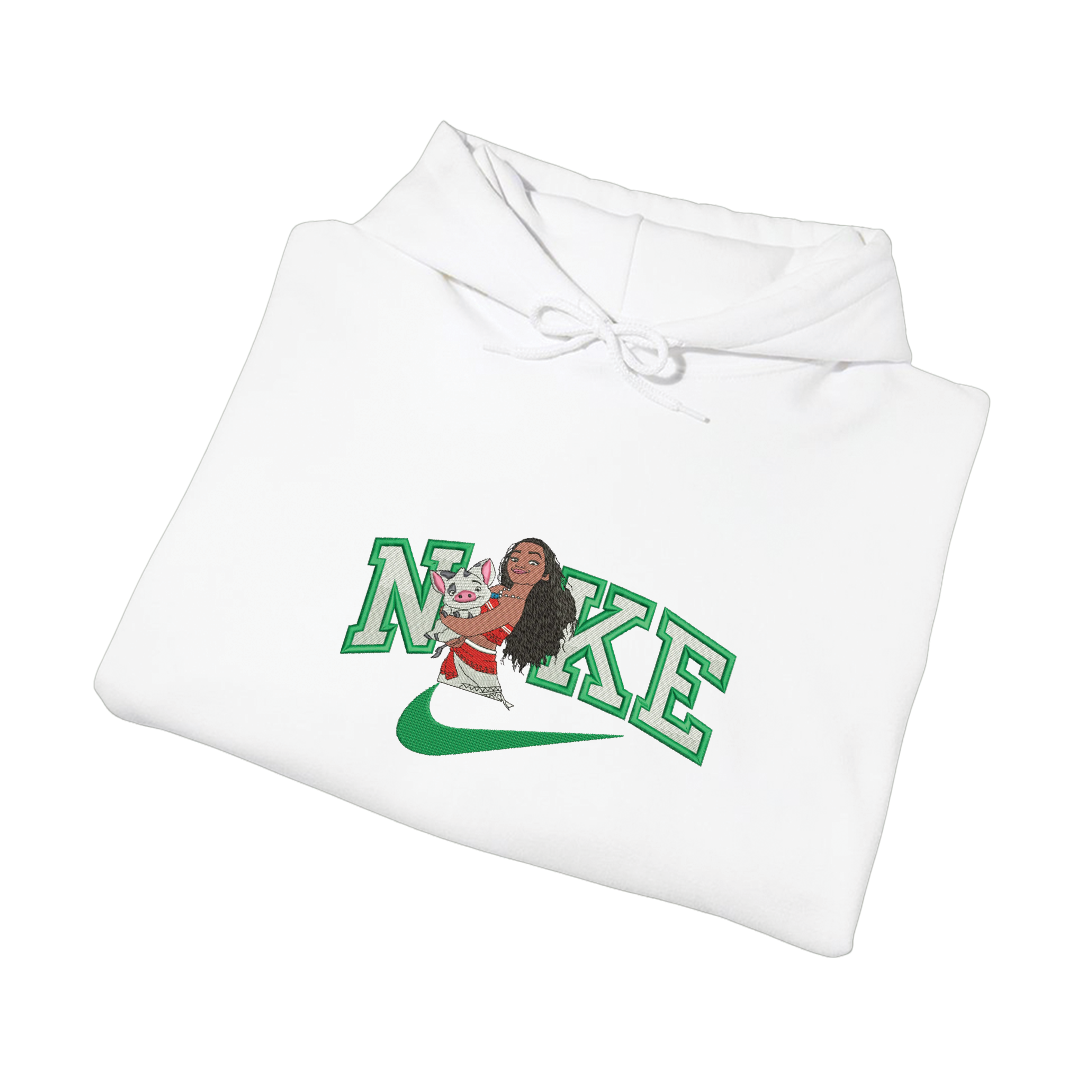 NIKE MOANA - Dukserica s kapuljačom - BIJELA