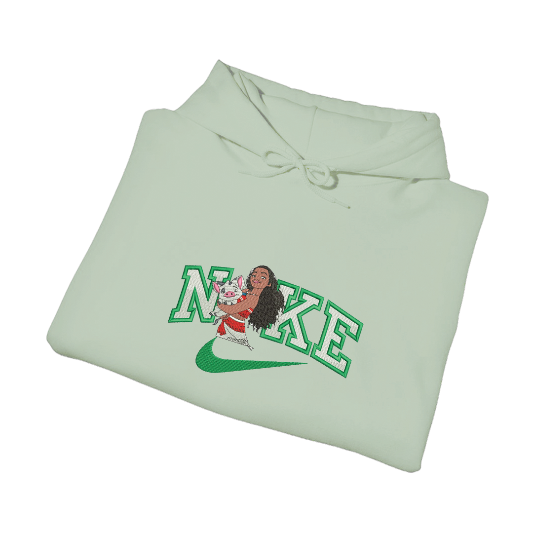 NIKE MOANA - Dukserica s kapuljačom - PASTEL ZELENA