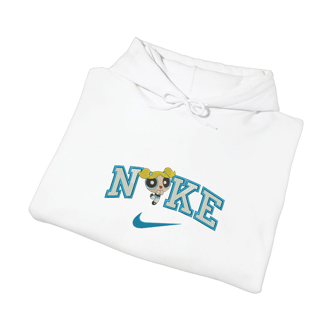 NIKE POWERFULL BUBBLES - Dukserica s kapuljačom - BIJELA