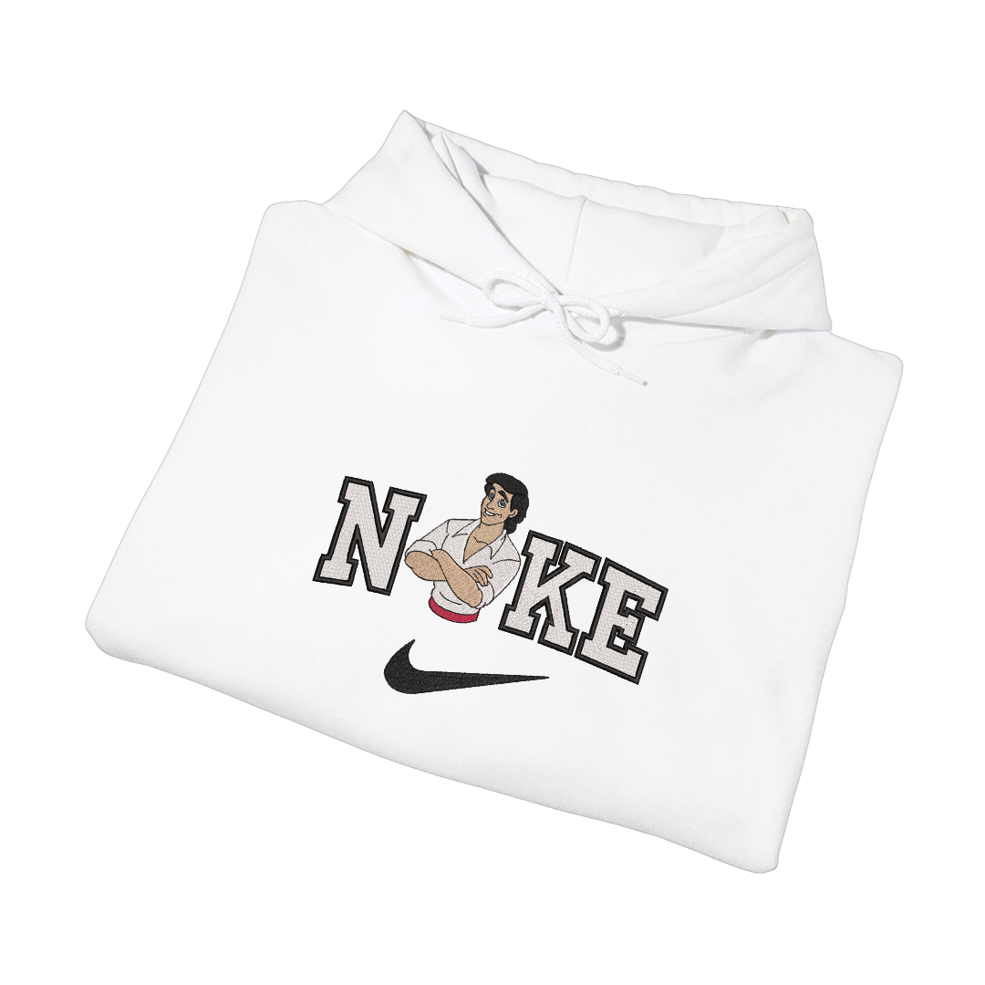 NIKE PRINC ERIC -Dukserica s kapuljačom - BIJELA