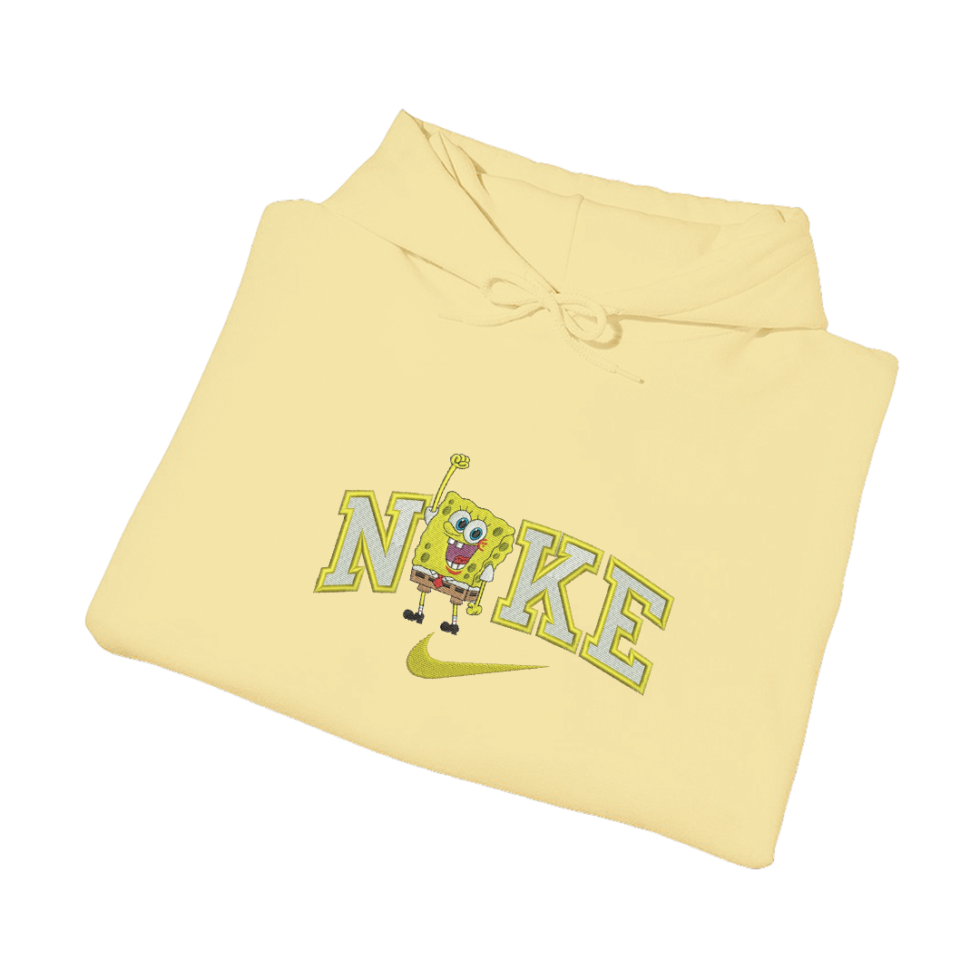 NIKE SPUŽVA SKOCKANI - DUKSERICA S KAPULJAČOM - PASTELNO ŽUTA