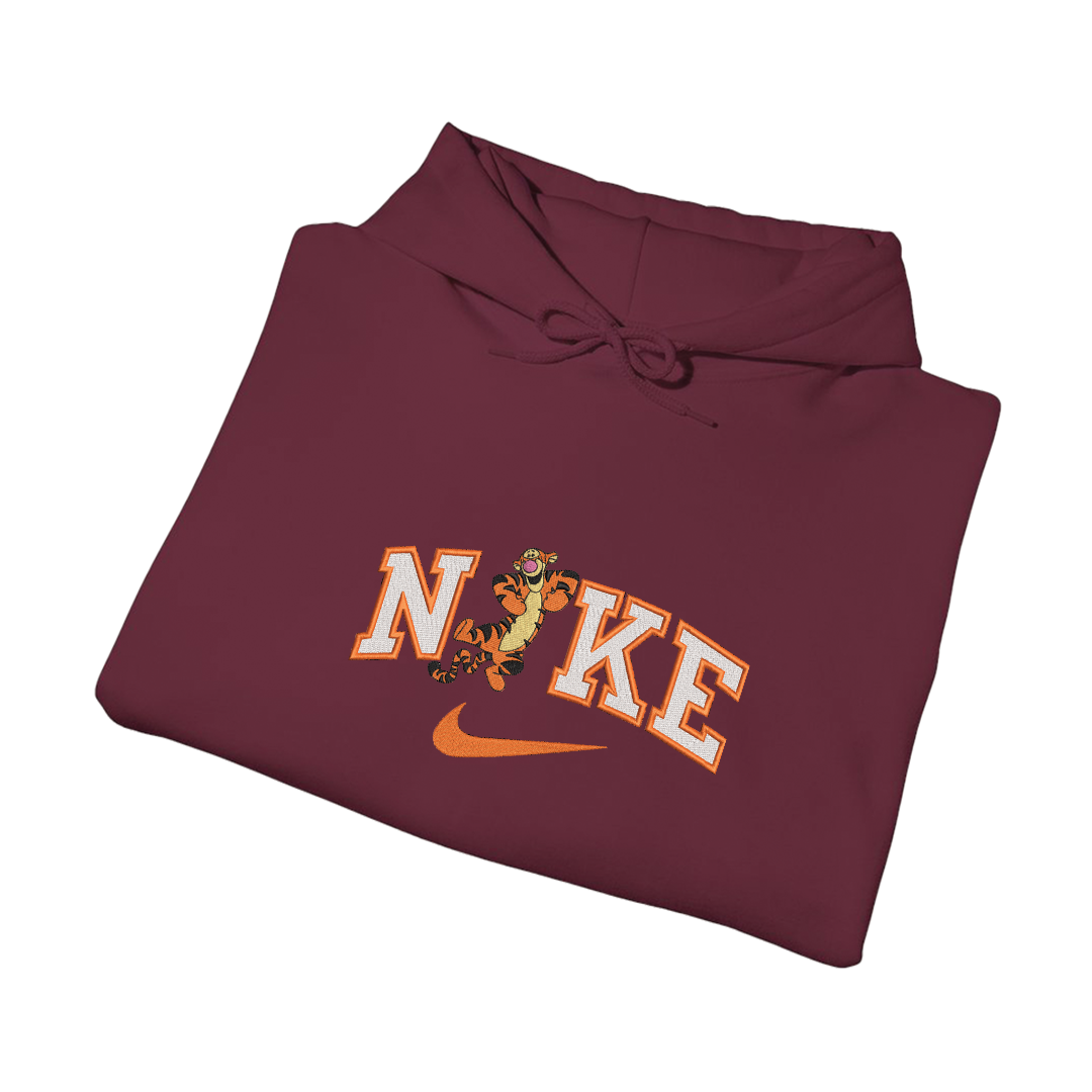 NIKE TIGAR - Dukserica s kapuljačom - BORDO