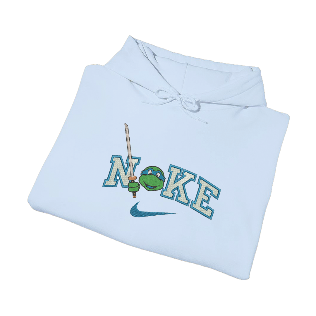 NIKE TURTLE LEONARDO - Dukserica s kapuljačom - PASTEL PLAVA