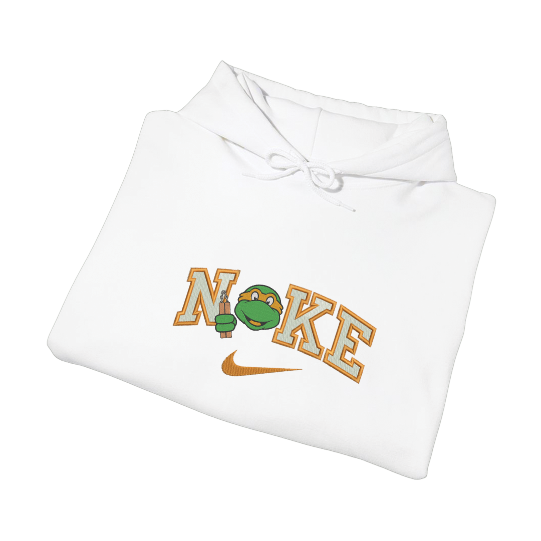 NIKE TURTLE MICHELANGELO - Dukserica s kapuljačom - BIJELA