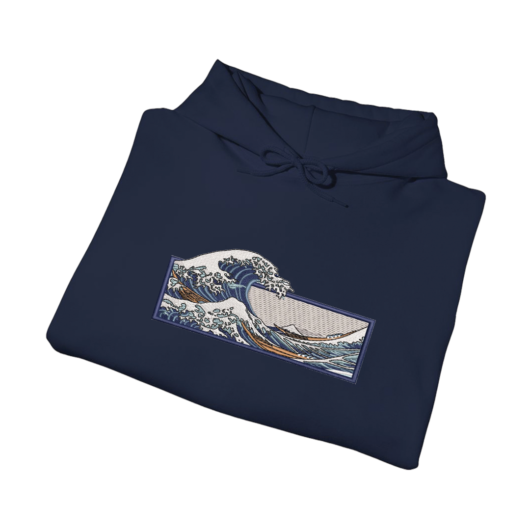 WAVES - Dukserica s kapuljačom - TAMNO PLAVA